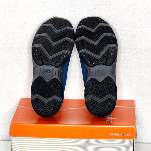 Easy Spirit Traveltime Mule Comfort Shoes Turquoise Leather Fabric - Picture 7 of 9